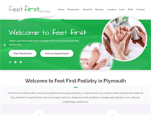 Tablet Screenshot of podiatry-plymouth.co.uk